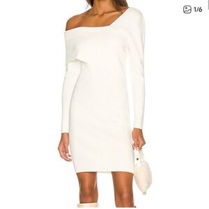 Chic Off-Shoulder Cream Mini Dress